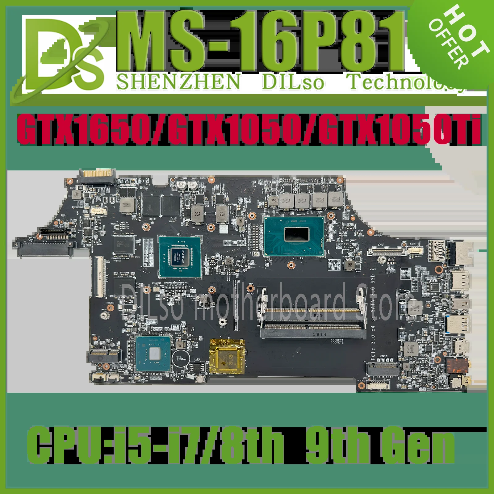 KEFU MS-16P81 κ MSI GL63 8SC MS-16P8 MS-16P81 VER: 1.0 Ʈ , W/i5 i7/8th 9th Gen GTX1050/1050Ti GTX1650